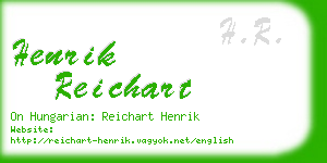 henrik reichart business card